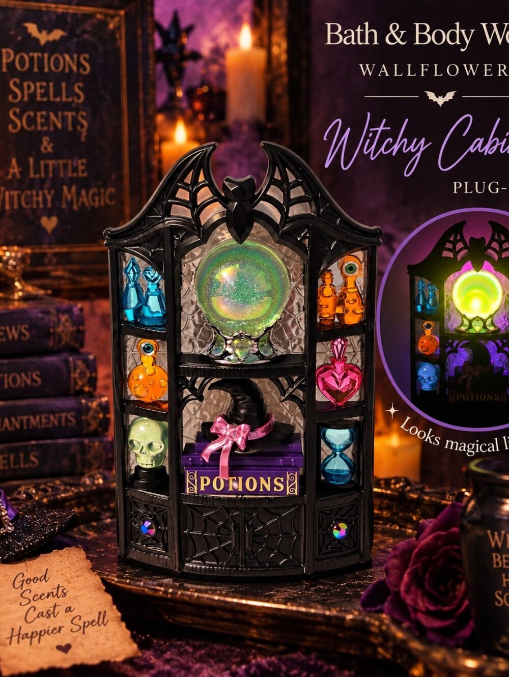 Bath and Body Works Halloween Witchy Cabinet Wallflower Plug In